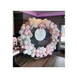 Pazariz Makaron Pembe Ve Duman Rengi Balon Zinciri 100 Adet