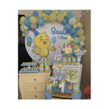 Pazariz Makaron Sarı Mint Yeşili Ve Mavi Balon Zinciri 100 Adet
