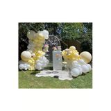 Pazariz Makaron Sarı Ve Beyaz Balon Zinciri 100 Adet