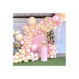 Pazariz Makaron Sarı Ve Pembe Balon Zinciri 100 Adet