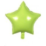 Pazariz Makaron Yıldız Folyo Balon Açık Yeşil 45cm 3 Adet