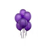 Pazariz Metalik Balon 10 Adet Mor