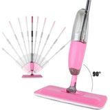 Pazariz Microfiber Bezli Deterjan Hazneli Sprey Mop Pembe + 10 Yedek Bez