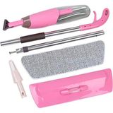 Pazariz Microfiber Bezli Deterjan Hazneli Sprey Mop Pembe - Krem