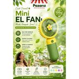 Pazariz Mini Taşınabilir Fan Vantilatör Telefon Tutucu Stand Özellikli Meyve ve Çiçek Tasarımı Küçük Vantilatör Type-C Şarj Edilebilir Soketli 3 Kademe Sessiz Taşınabilir Yelpaze Şarjlı Vantilatör - Sarı - Yeşil