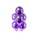 Pazariz Mor Renk Krom Balon 10 Adet