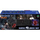 Pazariz Oyuncu Seti Klavye+Mouse Mouse Pad+Kulaklık K10 Gamer Set