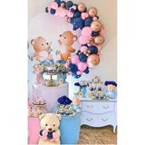 Pazariz Özel Gün Konsept Balon Krom Gold Pastel Lacivert Pembe