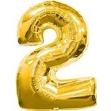 Pazarız Parti 2 Rakamı Gold Folyo 102 cm Balon