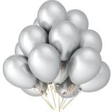 Pazarız Parti Metalik Gümüş 20'li Balon
