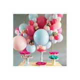 Pazariz Pastel Fuşya Makaron Pembe Ve Mavi Balon Zinciri 100 Adet