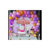 Pazariz Pastel Lila Metalik Pembe Gold Balon Konsept Balon Zincir