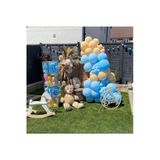 Pazariz Pastel Makaron Mavi Ve Ten Rengi Balon Zinciri 100 Adet