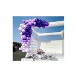 Pazariz Pastel Mor Lila Ve Beyaz Balon Zinciri 100 Adet