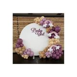 Pazariz Pastel Yaban Çileği Toz Pembe Çöl Kumu Ve Karamel Balon Zinciri 100 Adet