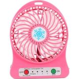 Pazariz Pazarız 3 Kademeli Masa Üstü ve Araç Şarjlı Mini Vantilatör Fan Pervane - Pembe