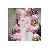 Pazariz Pembe Gold Krom Balon Zinciri 100 Adet