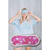 Pazariz Pembecin Uyku Göz Bandı Maskesi Gözlük Maske Bant Eye Mask (1Adet)