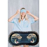 Pazariz Pembecin Uyku Göz Bandı Maskesi Gözlük Maske Bant Eye Mask Leopar (1Adet)