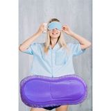 Pazariz Pembecin Uyku Göz Bandı Maskesi Gözlük Maske Bant Eye Mask Mor (1Adet)