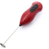 Pazariz Pilli Mini Mixer Kahve Süt Köpürtücü Karıştırıcı Cappuccino Mixer Kırmızı