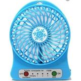 Pazariz Portable F1 Şarjlı Mini Fan Masaüstü Vantilatörü - Mavi