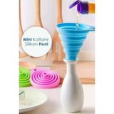 Pazariz Pratik Mini Silikon Katlanır Huni | Akordeon Huni | Katlanır - 1 Adet