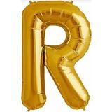 Pazariz R Harf Gold Altın Folyo Balon Harfli Helyum Balon 100 cm Dev Boy