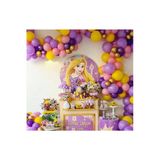 Pazariz Rapunzel Mor Lila Pembe Sarı Gold 100 Adet Balon Ve Balon Zincir