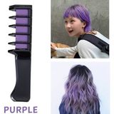 Pazariz Rengarenk Saç Boyama Tebeşiri - Mini Taraklı Konsept Saç Boyama Seti Hair Chalk Mor