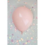 Pazariz Retro Pink Blush Lateks Balon 12 İnç Retro Renk Balonlar 10 Lu