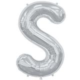 Pazarız S Gümüş Küçük 35 cm Harf Folyo Balon