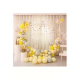 Pazariz Sarı Makaron Zincir Balon Seti