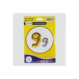 Pazariz Sarı Renkli 16*36 Rakam Folyo Balon Renk:model-10 Birim:1 Adet