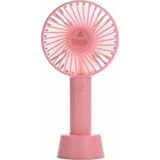 Pazarız Şarjlı Fan Mini Taşınabilir Pembe El ve Masa Üstü 3 Kademeli Standlı Vantilatör Fan