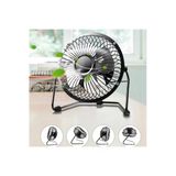 Pazariz Şarjlı Vantilatör Mini Fan Seyahat Tipi Serinletici Soğutucu Masaüstü Metal Usb