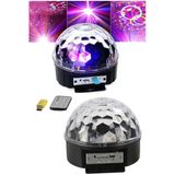 Pazariz Sese Duyarlı Led Lazer Disko Topu Parti Led Işık Show Bluetooth
