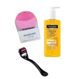 Pazariz Sivilce Karşıtı Cilt Temizleme Jeli + Forever Cilt Temizleme&Masaj Aleti+ Derma Roller