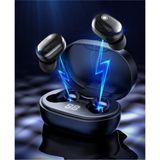 Pazariz Siyah Pro Ledli Şarj Göstergeli 5.0 Bluetooth Kulaklık - Renkli