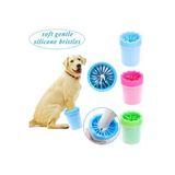 Pazariz Soft Gentle Silikon Jel Fırçalı Köpek Pati Yıkama Aparatı Büyük Mavi