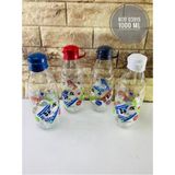 Pazariz Süt - Su Şişesi 4 Adet Moo Bottle 1 Litre + Şişe Temizleme Fırçası Hediye
