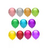 Pazariz T121190 Karışık Baskısız Metalik Balon 100Lü /12İnç/ Bmb1000t121190