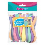 Pazariz Tcp2890 Balonevi, Karışık Makaron Renk, 12'' Baskısız Balon 25'Li Paket