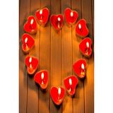 Pazariz Tealight Mum 10'lu Kalpli Kırmızı - 10 Adet