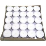 Pazariz Tealight Mum Beyaz 100 Adwet - 1 Adet - Renkli