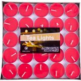 Pazariz Tealight Yuvarlak Kırmızı Mum 100 Adet - 1 Adet
