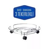Pazariz Tekerlekli Alüminyum Tüp Ve Damacana Altlığı 423534