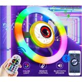Pazariz Uzaktan Kumandalı Bluetooth Müzik Çalar Rgb Disko Lamba Ampul Speaker - Beyaz