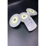 Pazariz Uzaktan Kumandalı Yapışkanlı Kablosuz Led Spot Lambalar 3 Led +1