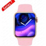 Pazariz Watch 7 Plus Watch 2023 Yeni Akıllı Saat Siri Bluetooth Çağrı Android Ios - 40 mm - Pembe